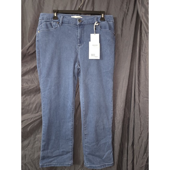 1822 Denim Denim - 1822 Denim Better Butter Jeans Womens 16P Light Slim Straight Ultra Soft Stretch